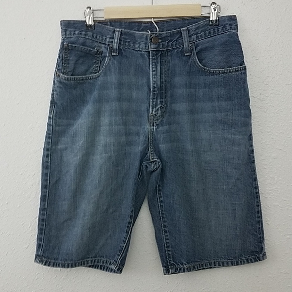levi's 569 denim shorts sz 32 loose straight